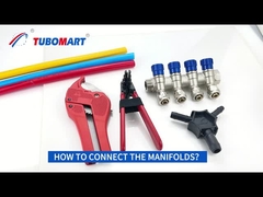 Niestandardowy rozmiar 2-6ways Brass Pex Plumbing Manifold For Tubomart