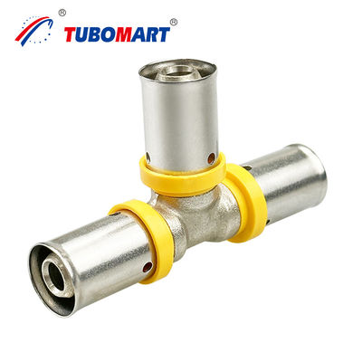Trwałe urządzenia hydrauliczne Push To Connect Tube Fittings Nickel Plated Brass Press Fittings