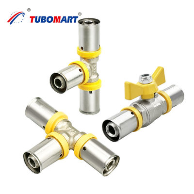 Wyroby z miedzi Push To Connect Press Pipe Fittings Bez ołowiu dla PEX AL PEX Pipe