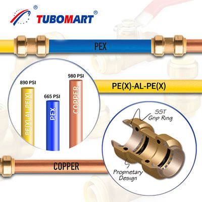 PN10 PN16 Pex Push Fittings Push To Connect Fittings