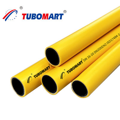 Pex Al Pex Rury gazowe OD 16mm - 32mm Wielowarstwowe żółte rurki gazowe Pex