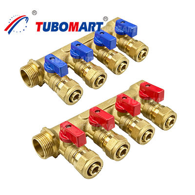 Wysokiej wydajności mosiądz Pex Manifold 2 - 12 Way Water Plumbing Manifold