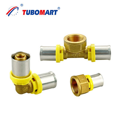 16mm - 32mm Alu Pex Prasowe podzespoły typu TH z naturalnym mosiądzem