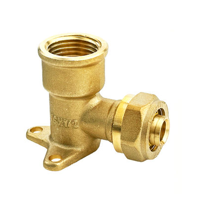 ISO14001 Precision CNC Brass Pipe Fitting Pex Compression Fitting dla systemów wody pitnej
