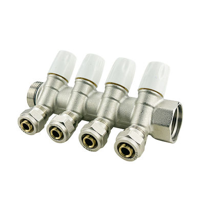 2-6 sposób Hydronic Heating System Brass Pex Manifold dla łatwej instalacji