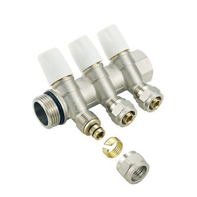 Woda Transportation Brass Pex Manifold z dostosowanym kolorem w ogrzewaczu podłogowym / wodzie