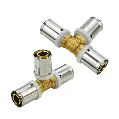 OEM Factory Brass Fittings For Pex Pipe MET M Profile CSTB AENOR WRAS Approved Multilayer Pipe Fittings Fittings Brass Press Fittings