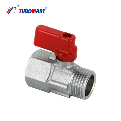 Tubomart Mini Brass Electroplated Ball Valve Wysokiej temperatury dla wody gazu i oleju Dostosowywalne wsparcie OEM